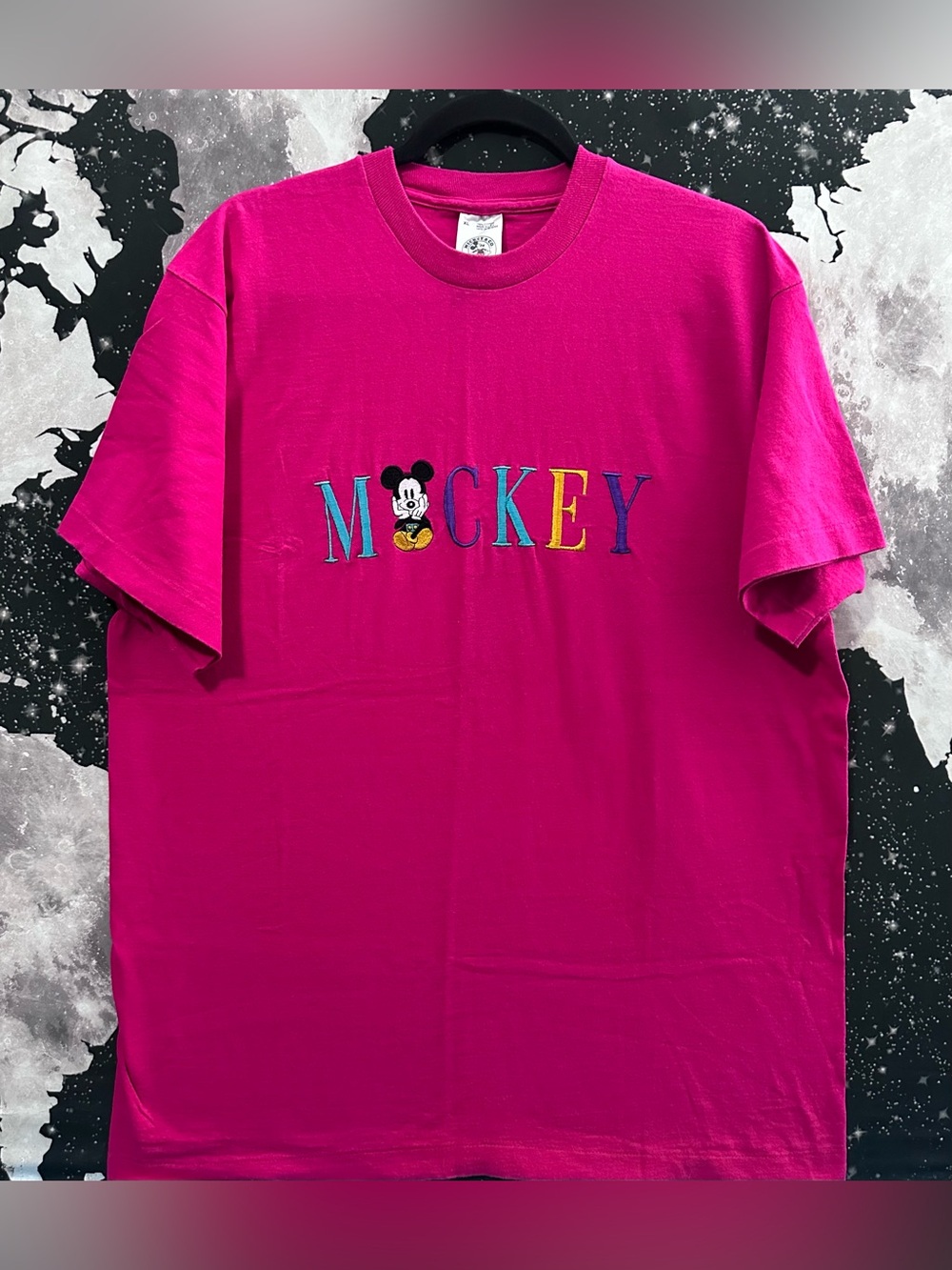 Mickey & Co. Embroidered Lettering Shirt